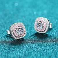 1 Carat Moissanite Stud Earrings