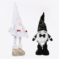 Wedding Bow Detail Pom-Pom Telescopic Leg Gnome