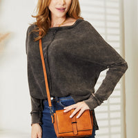 SHOMICO PU Leather Crossbody Bag