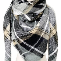 Plaid Imitation Cashmere Scarf