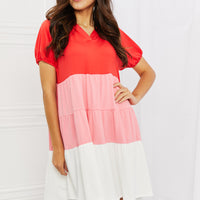 Culture Code My Only Wish Full Size Color Blocked Hooded Dress
