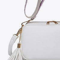 PU Leather Tassel Crossbody Bag