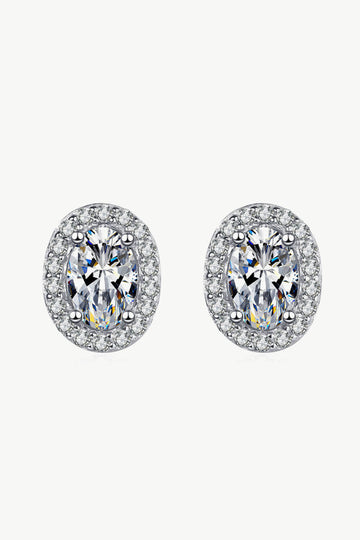 Future Style 1 Carat Moissanite Stud Earrings