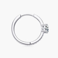 Carry Your Love 1 Carat Moissanite Platinum-Plated Earrings