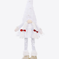 Wedding Bow Detail Pom-Pom Telescopic Leg Gnome