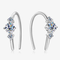 Moissanite 925 Sterling Silver Earrings