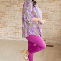 Magic Ankle Crop Skinny Pants in Spring Magenta