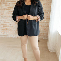 Magic Ankle Crop Skinny Pants in Khaki