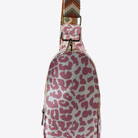 Printed PU Leather Sling Bag