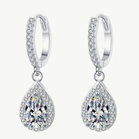 Moissanite Teardrop Earrings