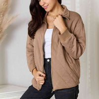Heimish Full Size Zip-Up Jacket with Pockets