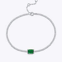 1 Carat Lab-Grown Emerald Bracelet