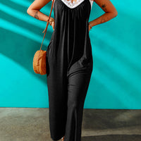 Full Size Spaghetti Strap Wide Leg Jumpsuit