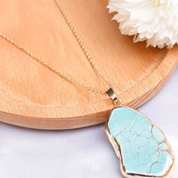 Irregular Turquoise Pendant