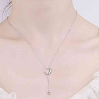 Star & Moon Moissanite Necklace