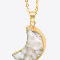 Moon Druzy Pendant