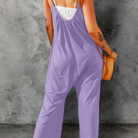 Full Size Spaghetti Strap Wide Leg Jumpsuit