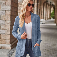 Open Front Cardigan with Pockets