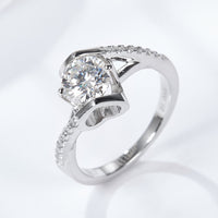 Limitless Love Platinum-Plated Moissanite Ring