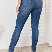 Judy Blue Full Size High Waist Distressed Slim Jeans