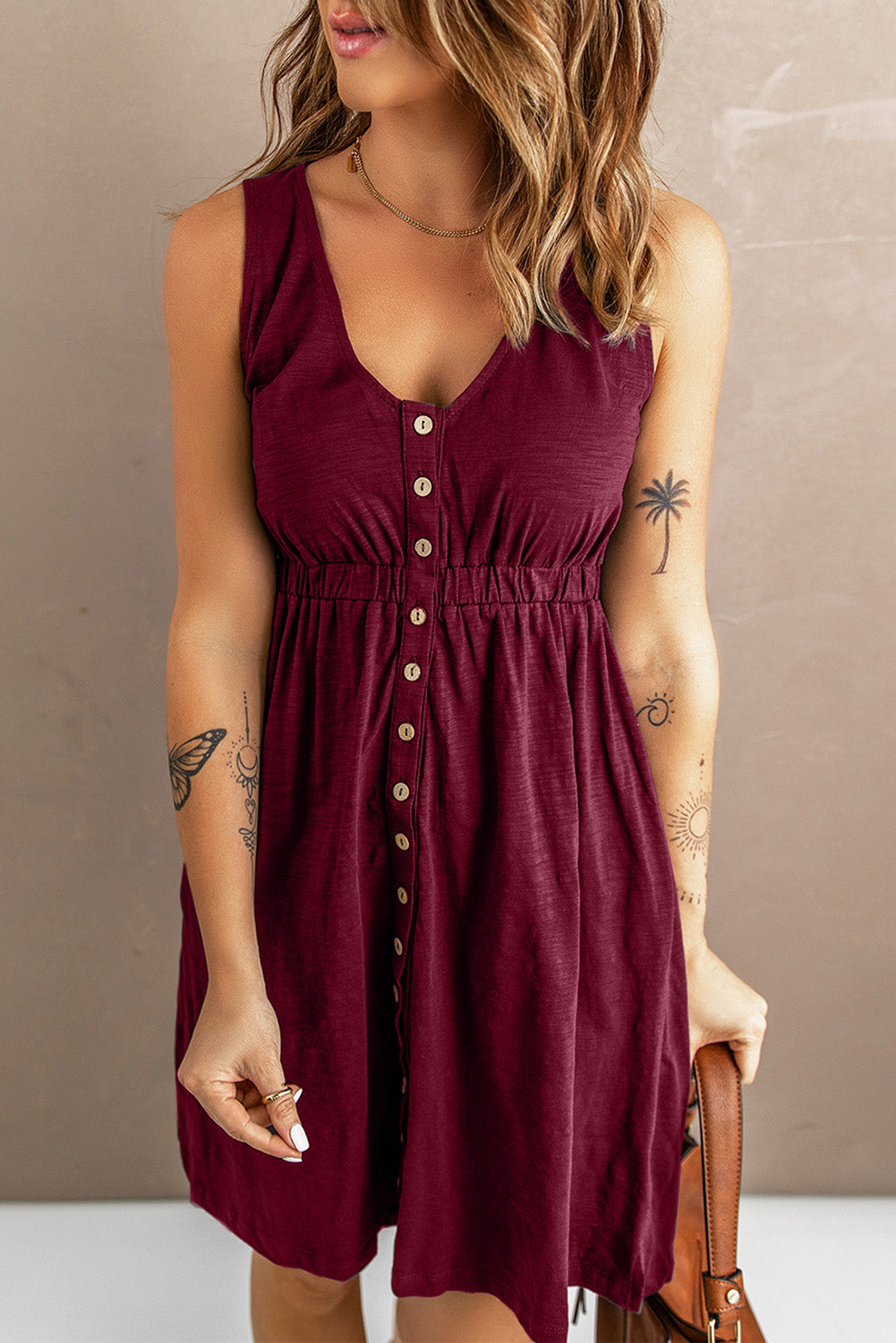 Magic Sleeveless Slit Dress