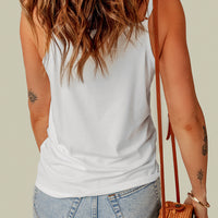 Lace Trim V-Neck Cami Top