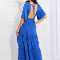 Culture Code Full Size My Muse Flare Sleeve Tiered Maxi Dress