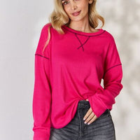 Celeste Full Size Oversized Long Sleeve Top