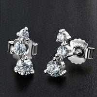 Your Way Moissanite Stud Earrings