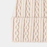 Mixed Knit Cuff Beanie