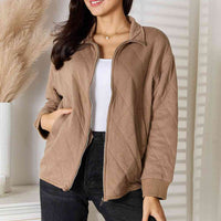 Heimish Full Size Zip-Up Jacket with Pockets