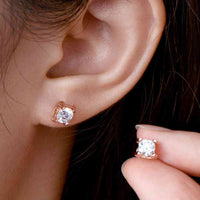 Moissanite 925 Sterling Silver Stud Earrings