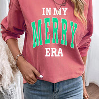 IN MY MERRY ERA Graphic Corded Sweatshirt