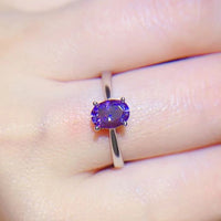 1 Carat Moissanite 4-Prong Solitaire Ring