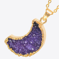 Moon Druzy Pendant