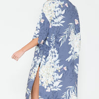 Justin Taylor Botanical Print Split Cover Up