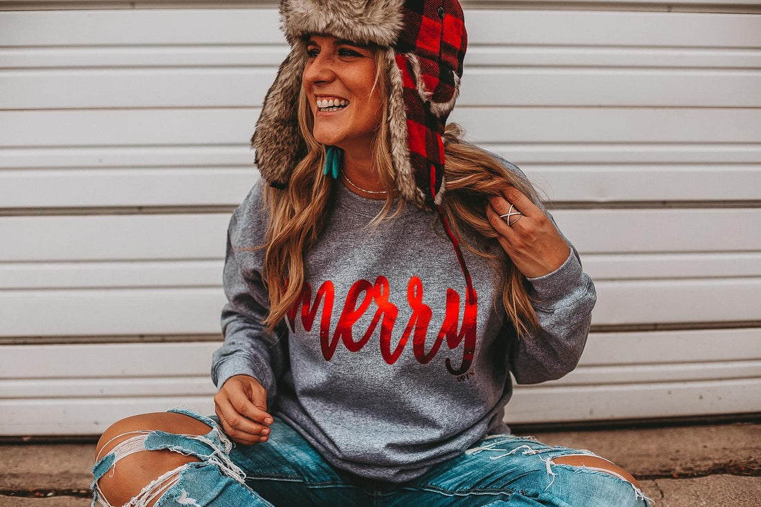 Merry Foil Sweatshirt