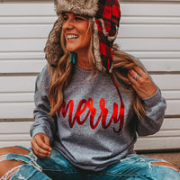 Merry Foil Sweatshirt