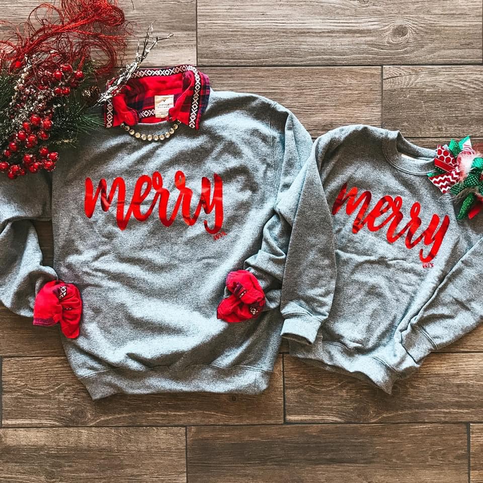 Merry Foil Sweatshirt